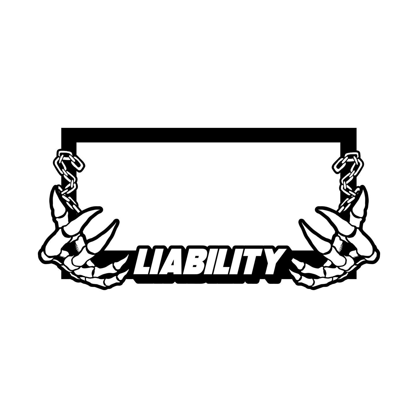 "Liability" Plate Frame